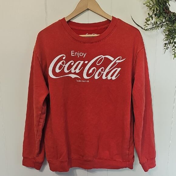 Coca Cola Other - Vintage Coca-Cola Red Sweatshirt Crewneck Womens L Unisex Statement Wear EUC